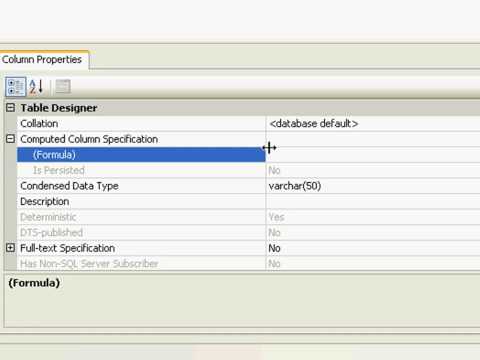 Sql 2008 Series Sql Computed Columns