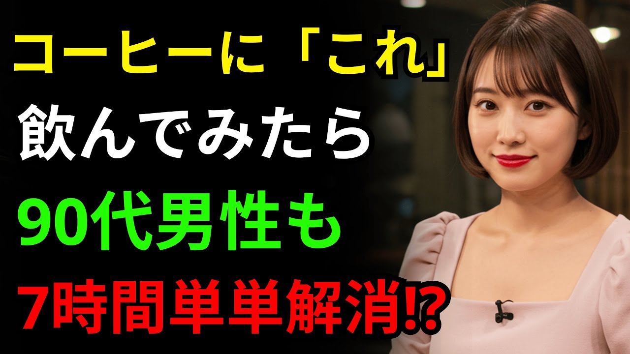 泌尿器科医も秘密にした「炎の柱コーヒー」！男性の健康に革命的な効果！| シニアの知恵