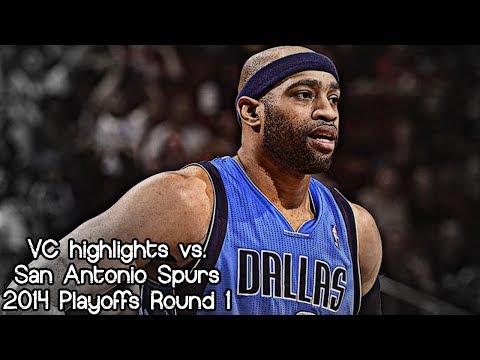Vince Carter 10 pts, 4 ast & 4 reb @ Spurs (2014 NBA Playoffs R1G7) - FINAL Game For Mavericks!
