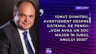 Ionuț Dumitru, avertisment despre sistemul de pensii: „Vom avea un șoc major în jurul anului 2030”