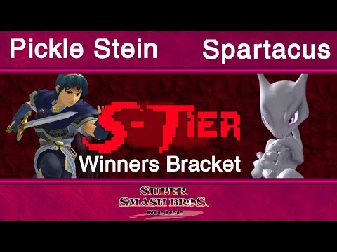 S-Tier #25 Melee WR1: Spartacus (Mewtwo) vs. Pickle Stein (Marth)