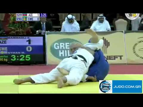Judo Grand Prix Abu Dhabi 2011 1/2 Final -90kg MAMMADLI (AZE)-NYMAN (SWE)