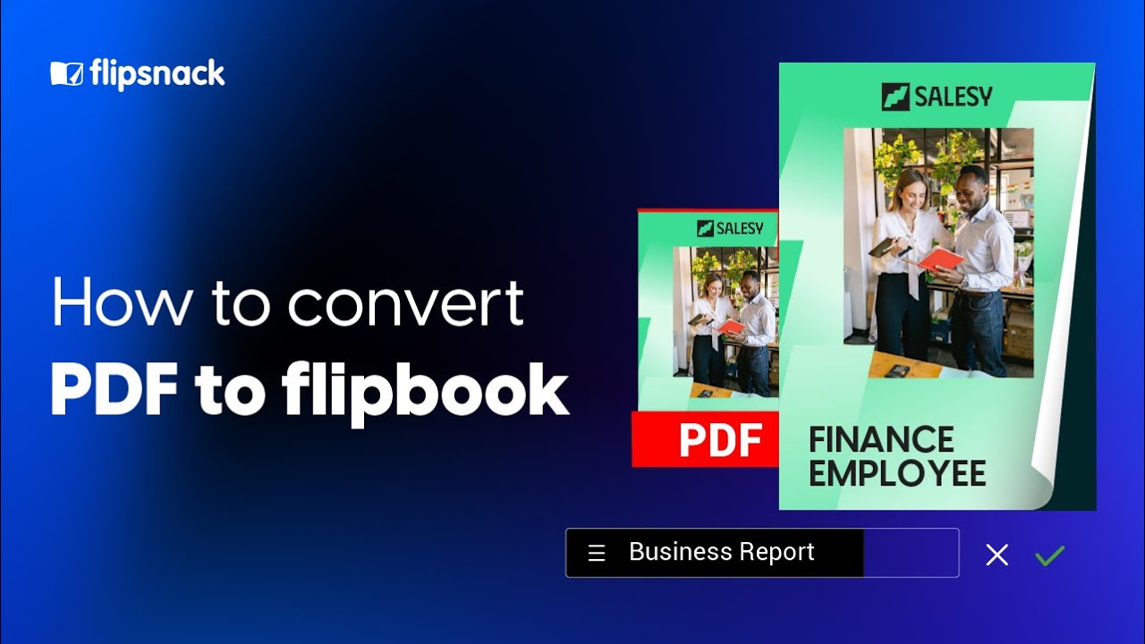How to convert a PDF to a flipbook | Flipsnack com