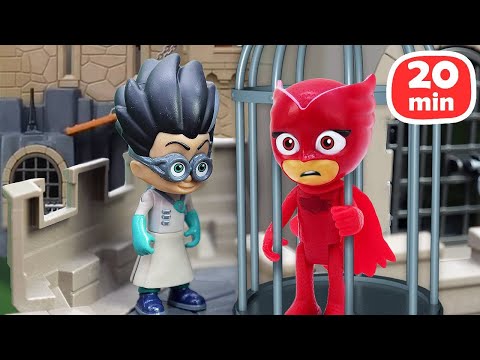 PJ Mask Spielzeug. Die Pyjamahelden kämpfen gegen Romeo. 3 Folgen am Stück