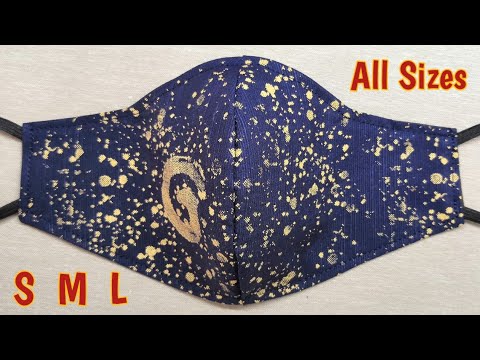 🔥ALL SIZES - Very Easy New Style Pattern Mask - 2 IN 1 | Face Mask Sewing Tutorial | Cloth Face Mask