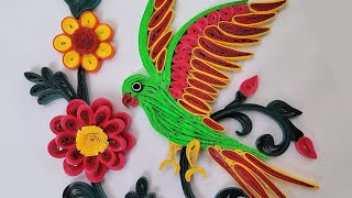 Beautiful Parrot Quilling Art Tutorial | Easy DIY Paper Quilling for Beginners