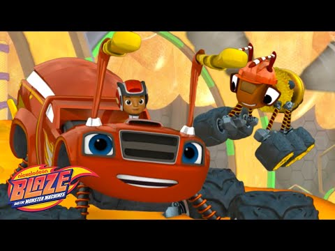 Insect Blaze Flips Down A Slide! | Blaze and the Monster Machines