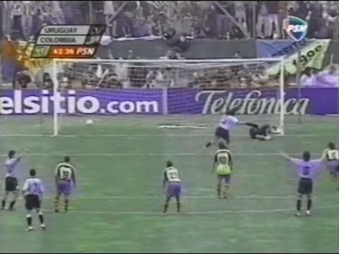 Uruguay - Colombia / Eliminatorias (2001) / Recoba, Dario Silva, Asprilla, Montero, Cordoba