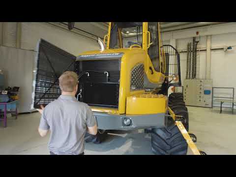 Sampo-Rosenlew FR28 forest machine walkaround