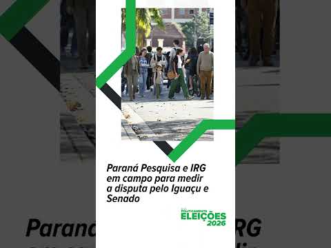 Paraná Pesquisa e IRG em campo para medir a disputa pelo Iguaçu e Senado