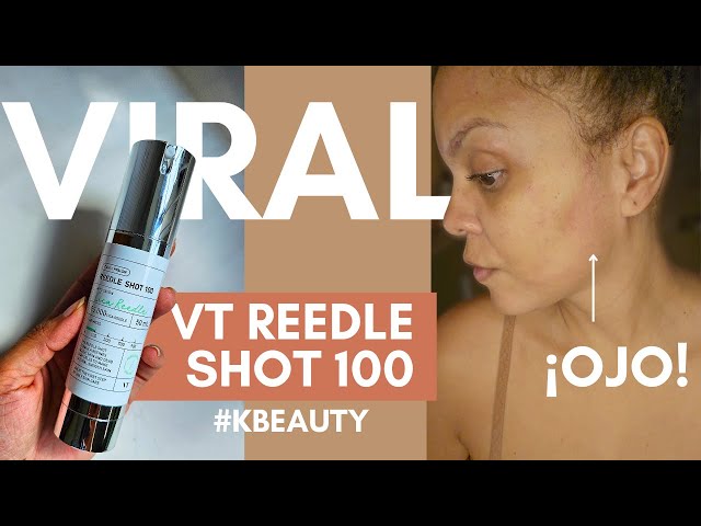 Vídeo relacionado con VT COSMETICS Reti-A Reedle Shot 100, suero con microagujas y retinol (vitamina A), exosoma reparador, ideal para principiantes, mejora textura y luminosidad, potenciador coreano para la piel (50ml)