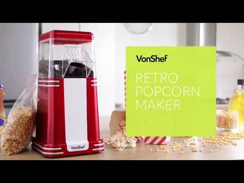 VonShef Retro Popcorn Maker