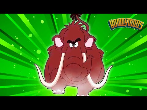 5 Woolly Mammoths and Cinco Mamuts Lanudos - Woolly Mammoth Songs in English y Español by Howdytoons