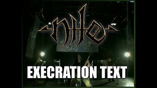 Nile - Execration Text (Video) [4K]