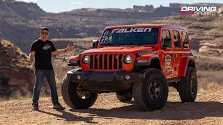 Jeep Wrangler Rubicon with Falken Wildpeak AT4Ws in Moab