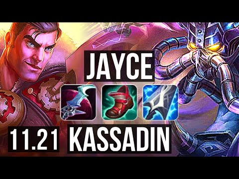 JAYCE vs KASSADIN (TOP) | 1.2M mastery, 4/2/9 | BR Diamond | 11.21