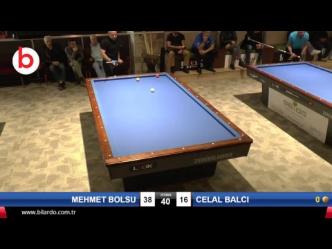 MEHMET BOLSU & CELAL BALCI Bilardo Maçı - LOOK BİLARDO ÖZEL 3 BANT TÜRKİYE ŞAMPİYONASI -3.TUR