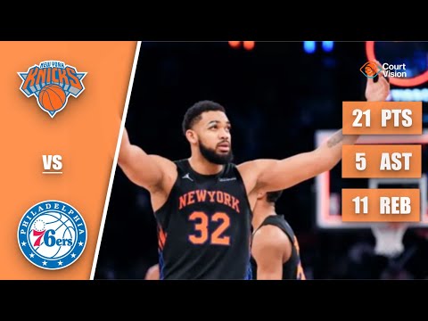 Karl-Anthony Towns - 21 Points, 5 Assists, 11 Rebounds vs 76ers - 2025-26 Regular Season