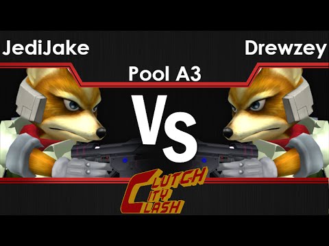 CCC  - JediJake (Fox) vs Drewzey (Fox, Marth) Pool A3 - Melee