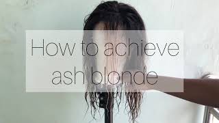 HOW TO ACHIEVE ASH BLONDE ON BLONDE HIGHLIGHTS