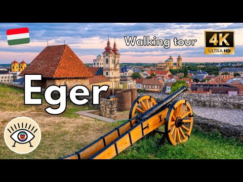 Eger, Ungarn [4K] HDR ✅ „Walking Tour“ Spaziergang mit Untertiteln!