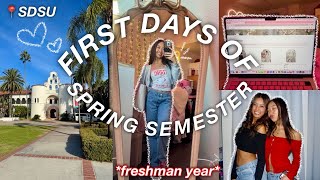 FIRST DAYS OF SPRING SEMESTER *freshman year @ SDSU*
