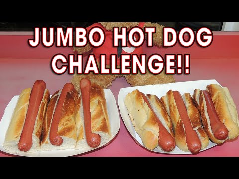 Spike's JUMBO HOT DOG Eating RECORD Challenge!!