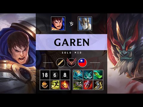 Garen Mid vs Galio - TW Grandmaster Patch 25.20