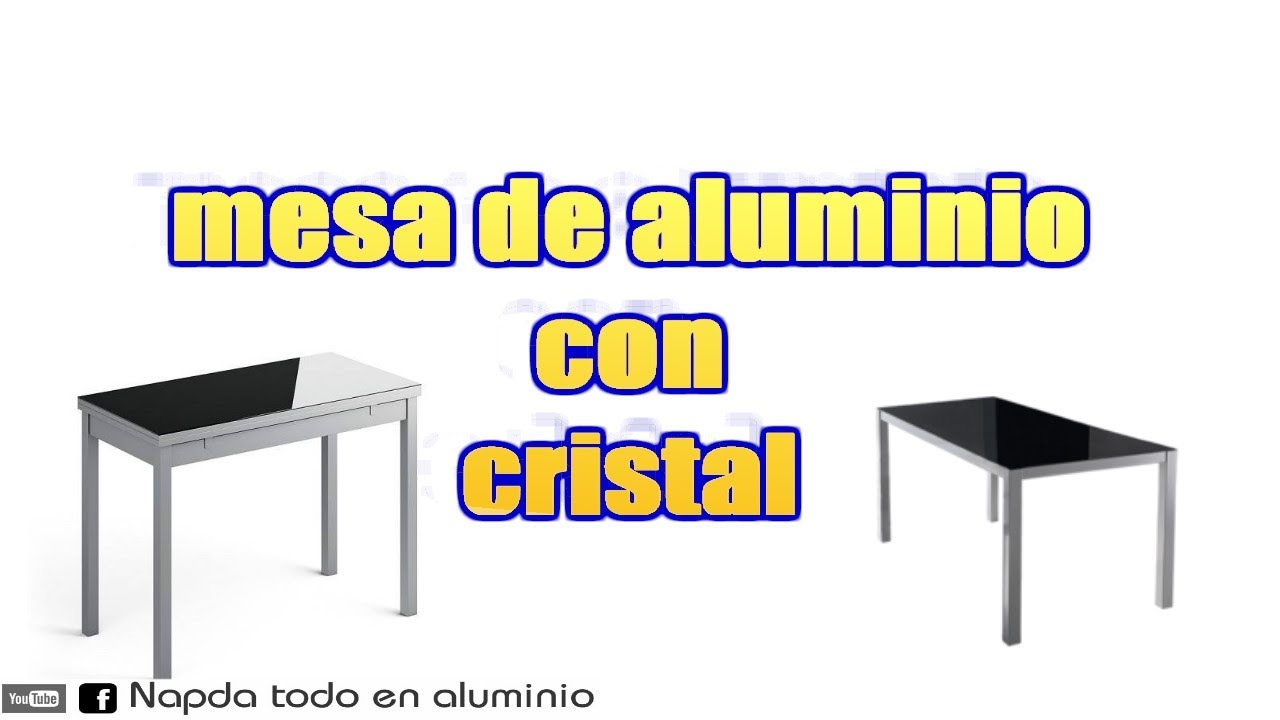 Watch Mesa de aluminio con cristal Now Mesa de aluminio con cristal