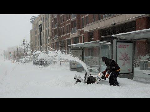 Snow Storm 2016 Hits Washington DC New York Chicago Virginia Canada - Snowstorm Hits US East Coast