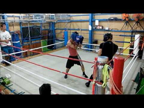 スタートラインボクシング スパーリング Sarugai VS Kenta1号 2017年6月
