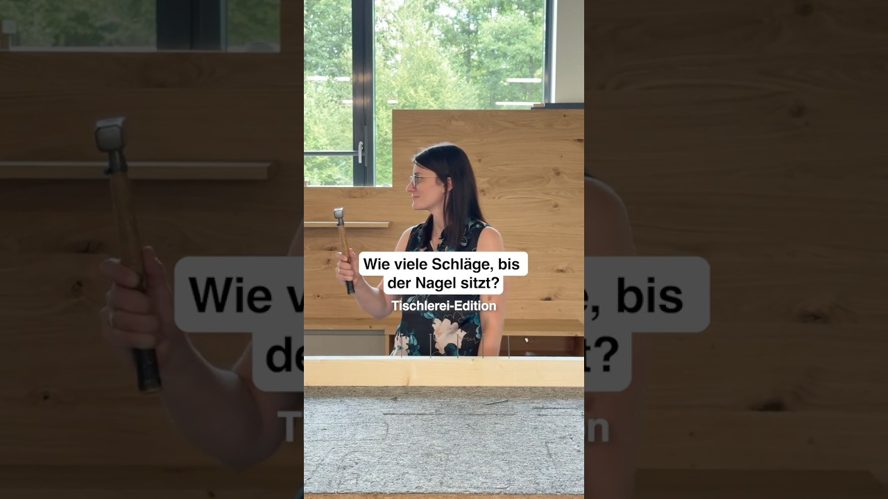 Wie viele Schläge, bis der Nagel sitzt? - Tischlerei Edition 👀
