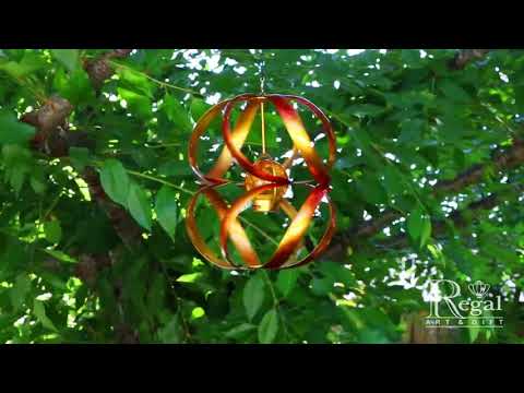 12557 Hanging Solar Wind Spinner - Spiral