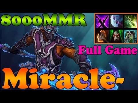 Dota 2 - Miracle- 8000MMR Plays Anti-Mage - Full Game - Ranked Match Gameplay