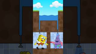 Sponge and Patrick wanted to take a shower, but something went wrong #shorts #animation #cartoon