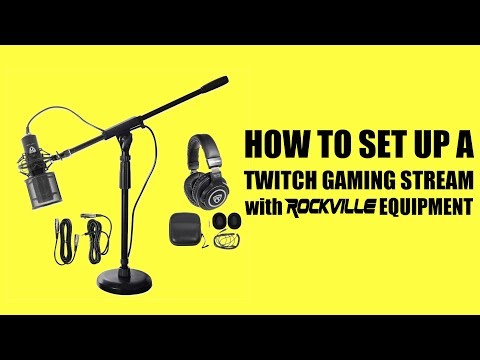 Twitch Gaming Live Stream Rockville Equipment SETUP for OBS (For Fortnite)