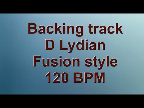 Backing track - D lydian fusion style 120BPM