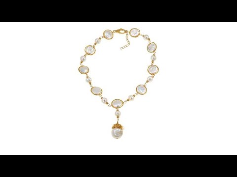Amara Jewelry Collection 916mm Cultured Pearl Drop Neckl...