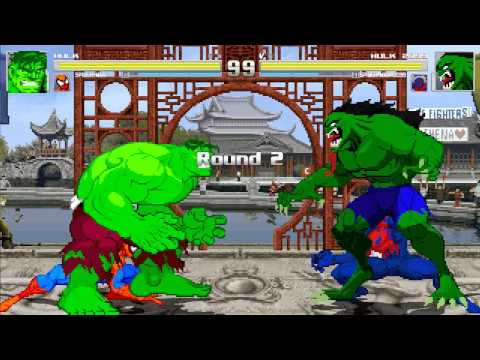 MUGEN: Spiderman & Hulk vs Spiderman2099 & Hulk2099