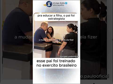 Pra educar a filha, ele agiu com sabedoria... #motivação #familia #humor #rir