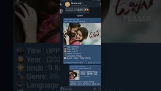how to download of UPPENA movie in hd rip telugu in telegram