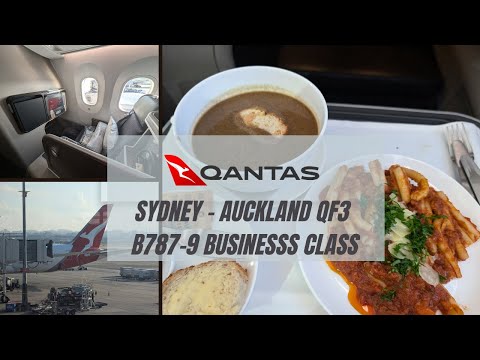 Qantas B787-9 Business Class✈️ Sydney to Auckland QF3