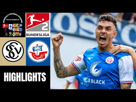 SV Elversberg vs Hansa Rostock - Bundesliga.2 HIGHLIGHTS 2.Spieltag
