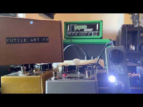 Futile Art FX Custom Shop 🌚 Mini Dark Foil Fuzz Marble Hammertone (‎MATAMP GT-120 Demo added) image 9