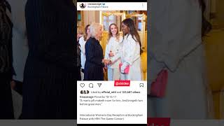 Tiwa Savage Visits Buckingham Palace Meets With Queen Consort Camilla On IWD #tiwasavage