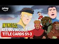 All Invincible Title Cards S1 3 Invincible Prime Video