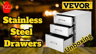 Vevor Stainless Steel Drawers Unboxing - BBQ Kitchen