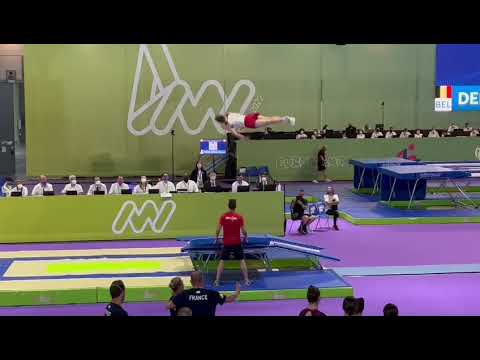 European Championships Trampoline & Tumbling 2022 - Brent Deklerck (BEL) Finals DMT