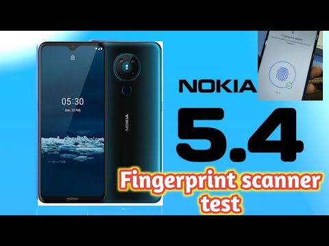 Fingerprint scanner test Latest New  Model Nokia 5.4 Android 6/64