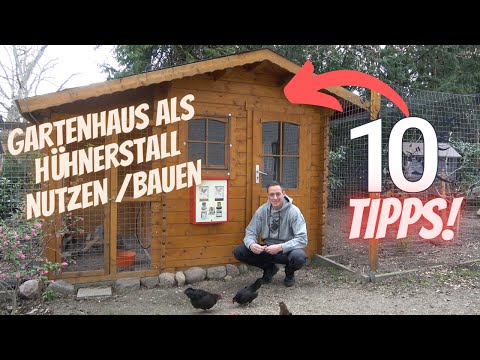 , title : 'Hühner Tipp 23 - Gartenhaus als Hühnerstall nutzen / selber bauen - 10 Tipps'